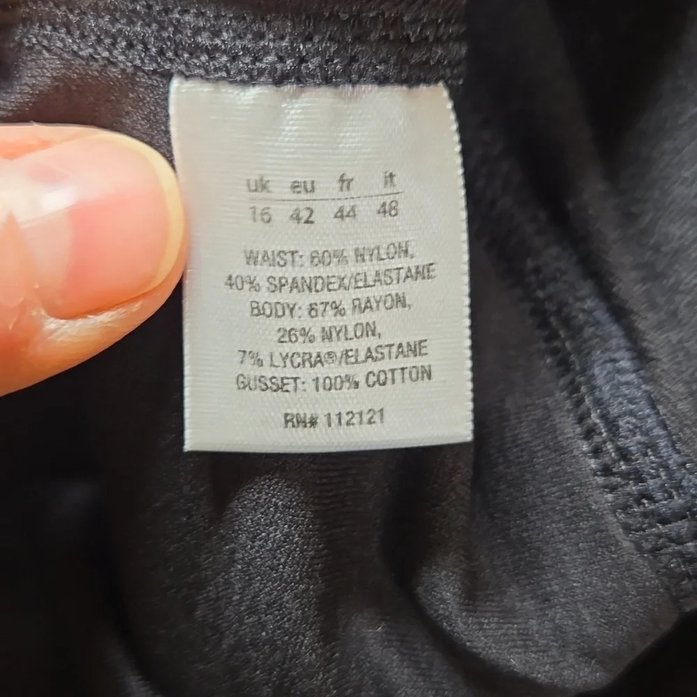 Spanx Slim-X Bagel Buster Flare Yoga Leggings Size Extra Large Black - Picture 8 of 10